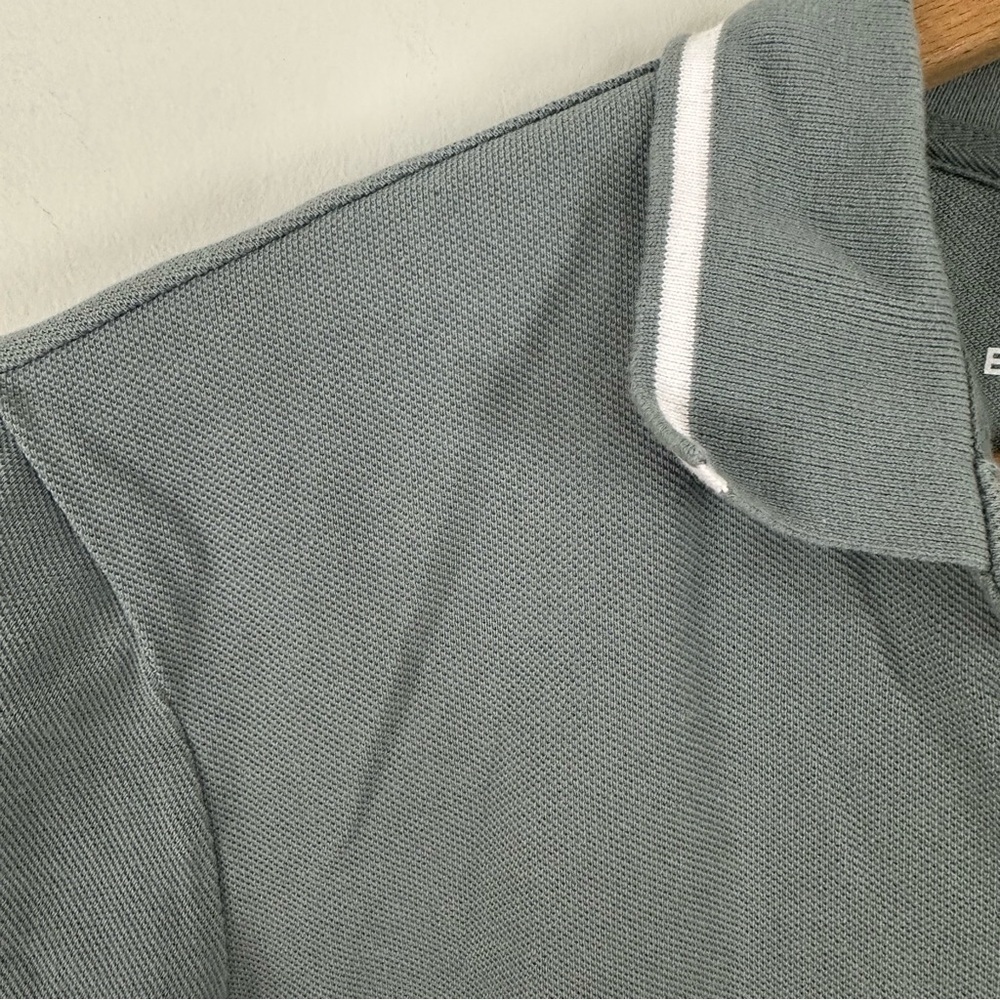 Everlane Dusty Blue Grey Polo Shirt - Picture 6 of 11